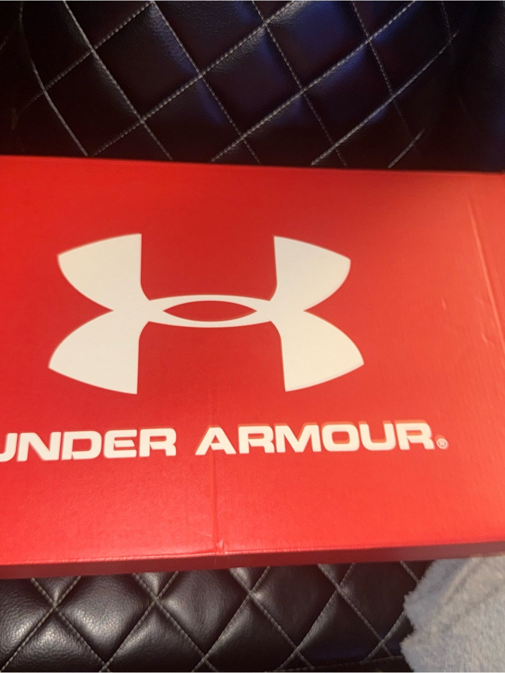 Under Armour Red Shoe Box with White Logo